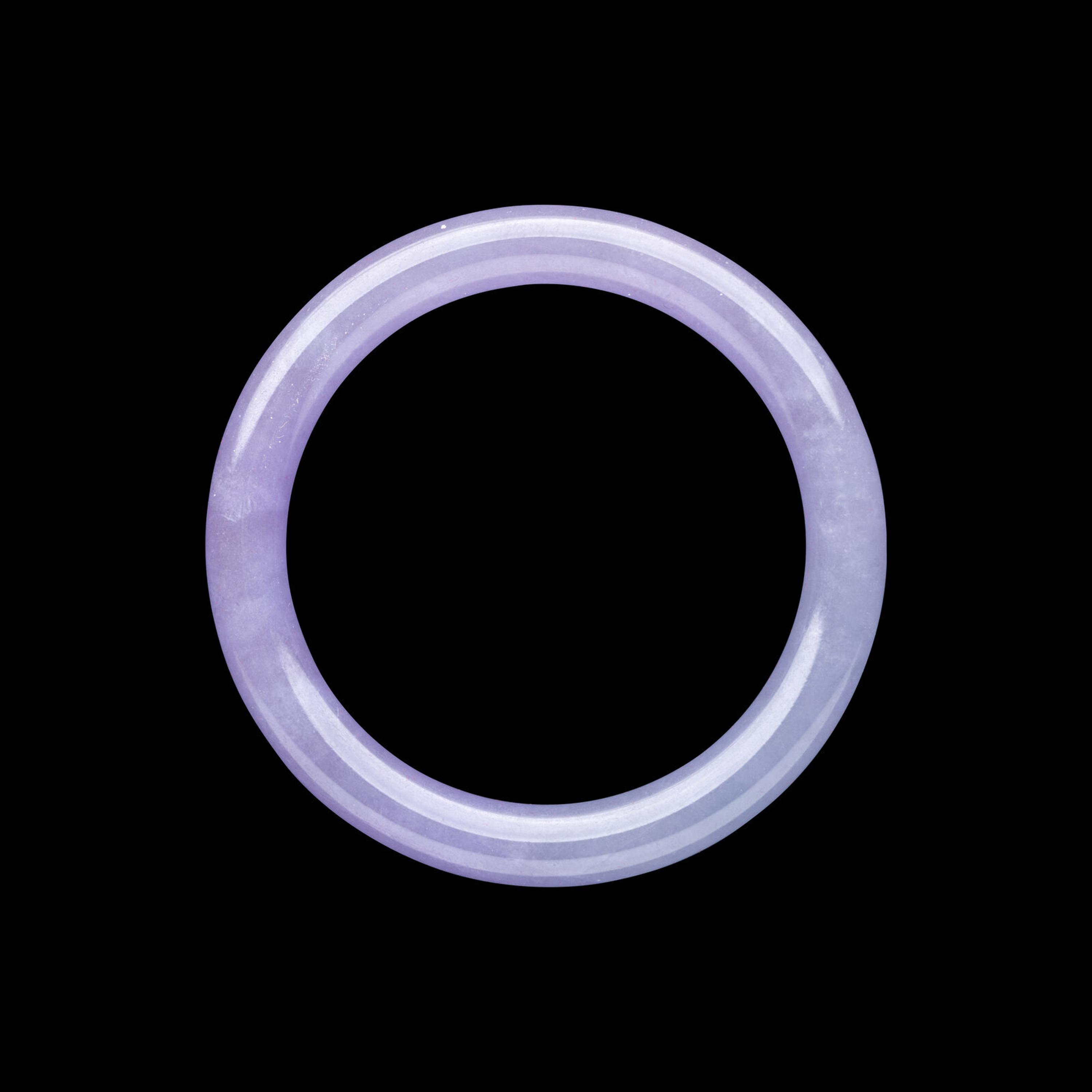 A Chinese Lavender Jadeite Bangle