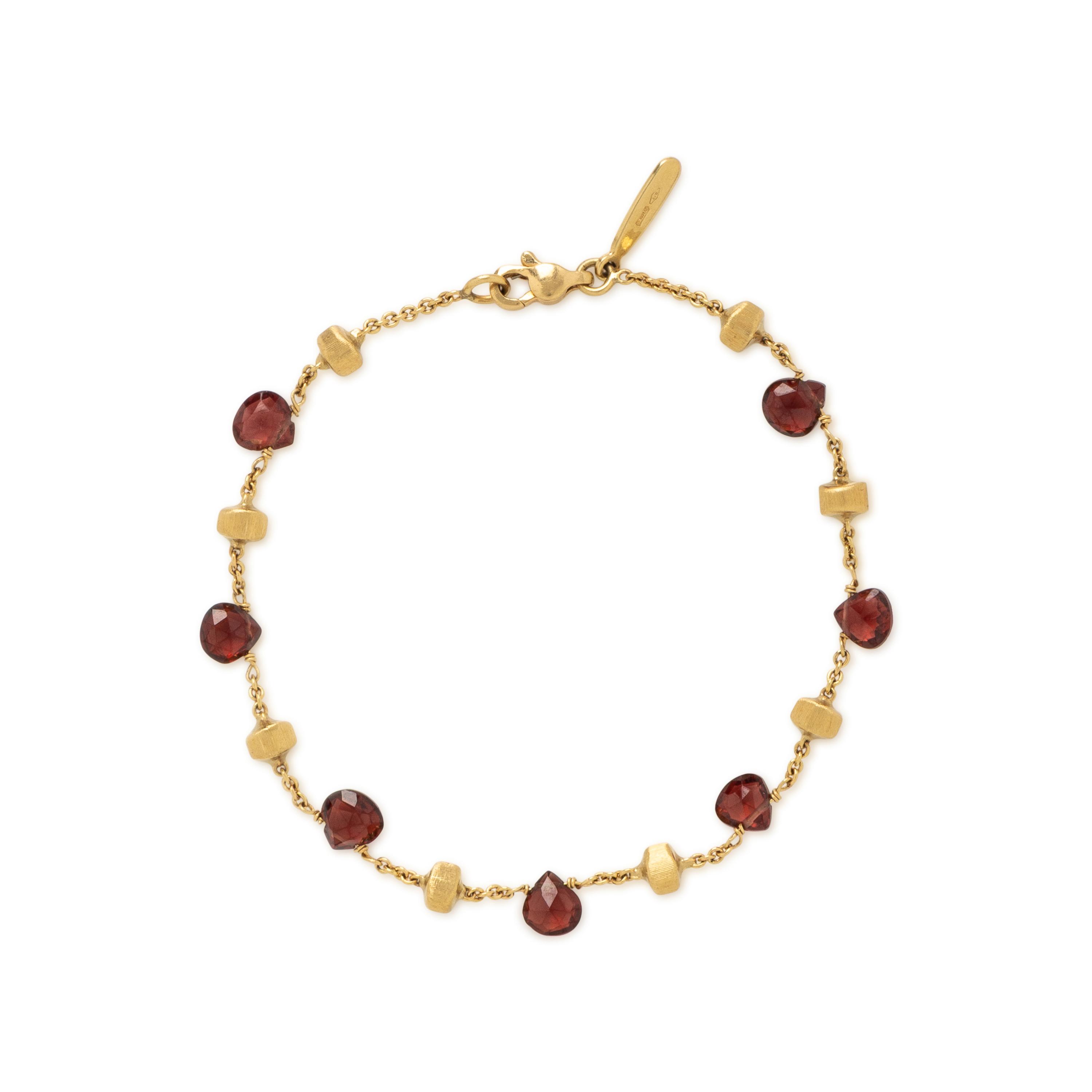 Marco Bicego, 'Paradise,' Yellow Gold and Garnet Bracelet