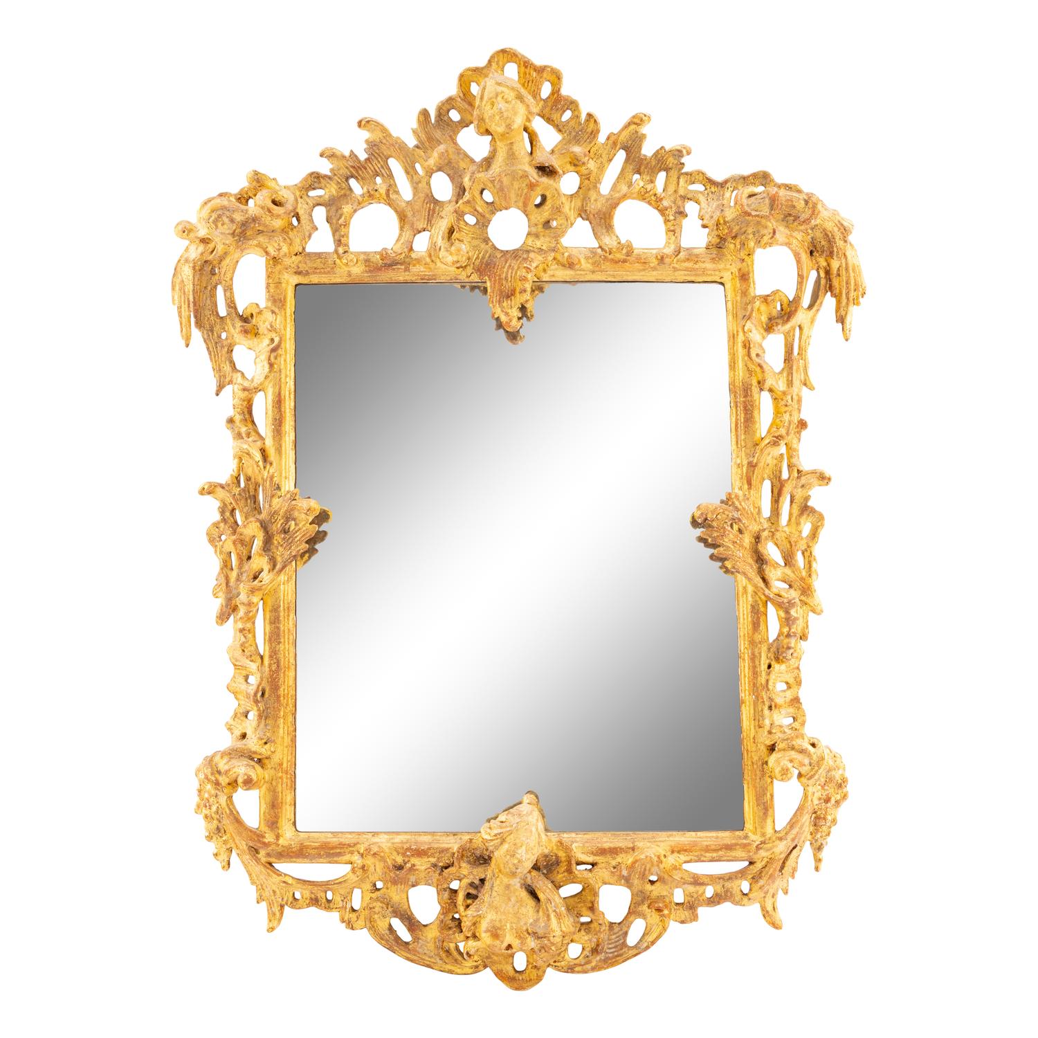 A Rococo Giltwood Mirror
