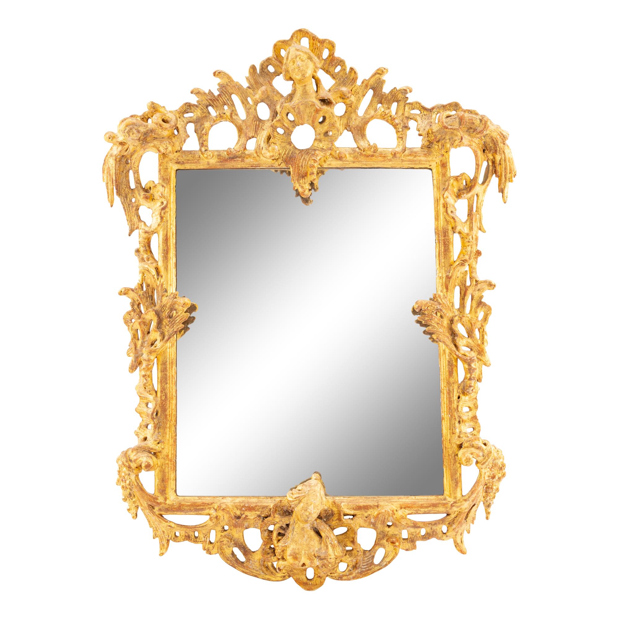 A Rococo Giltwood Mirror