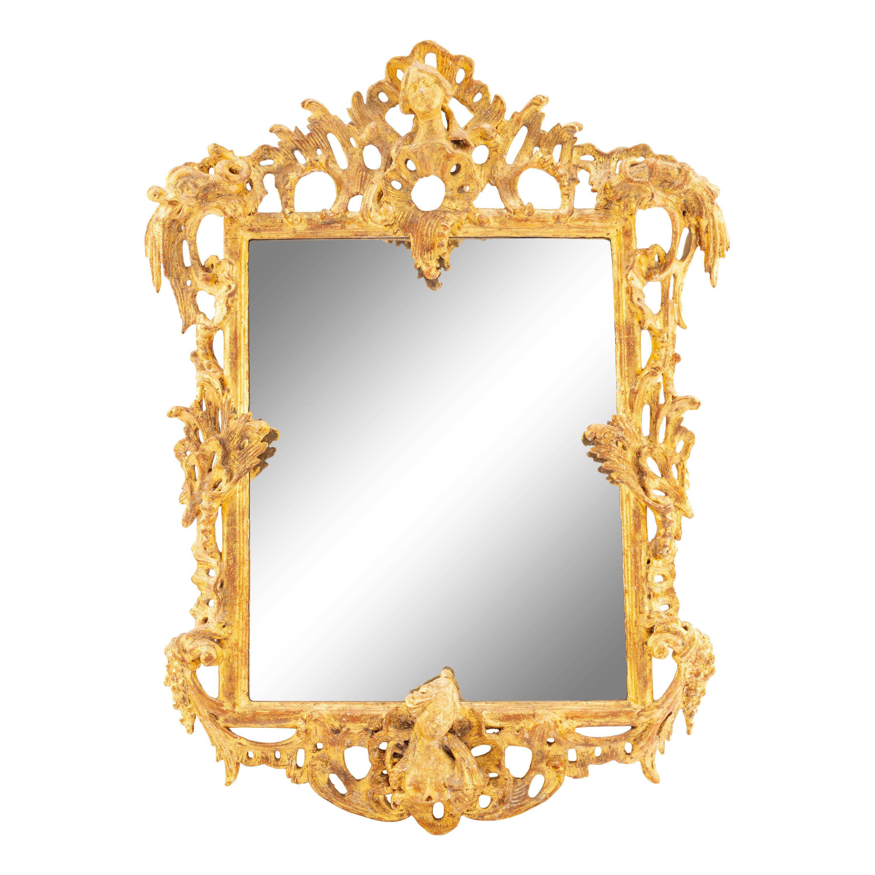 A Rococo Giltwood Mirror