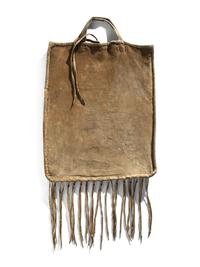 Plateau Beaded Hide Storage Bag, with Buck