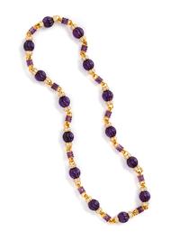 AMETHYST AND DIAMOND NECKLACE