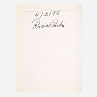 [African-Americana] Parks, Rosa Group of 2 Titles: One Inscribed and One Signed