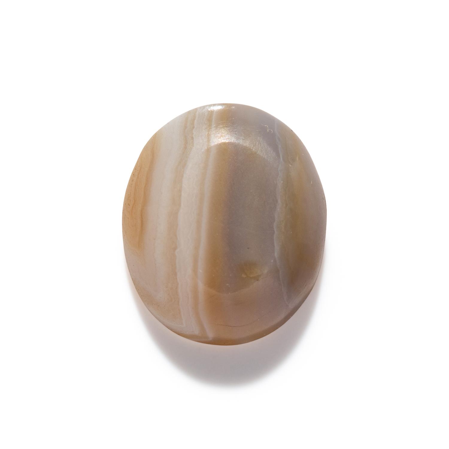 A Neoclassical Banded Agate Ring Stone with the Gods Ceres and Eros