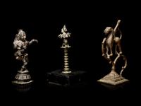 Three Indian Bronze Figures