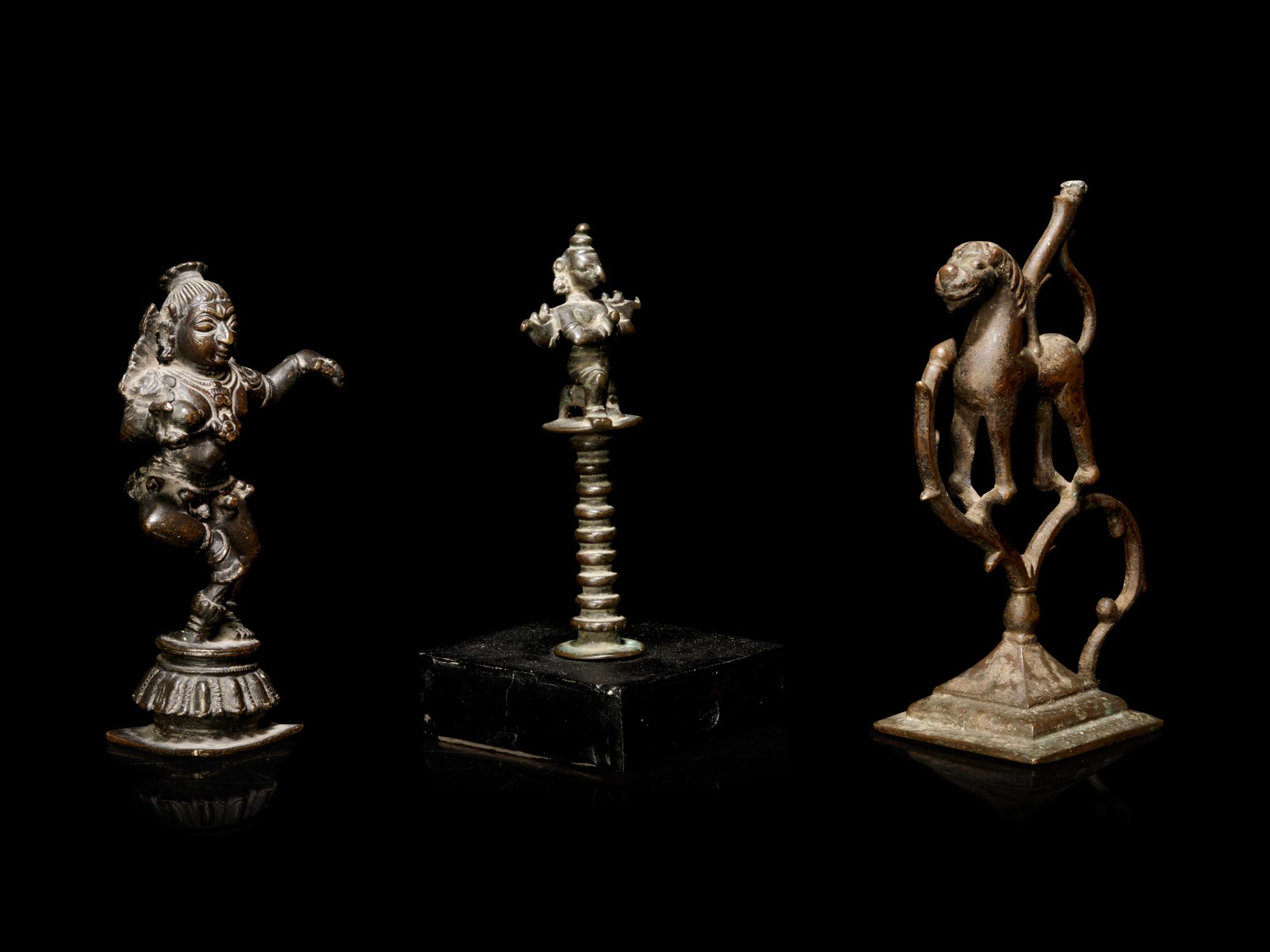 Three Indian Bronze Figures