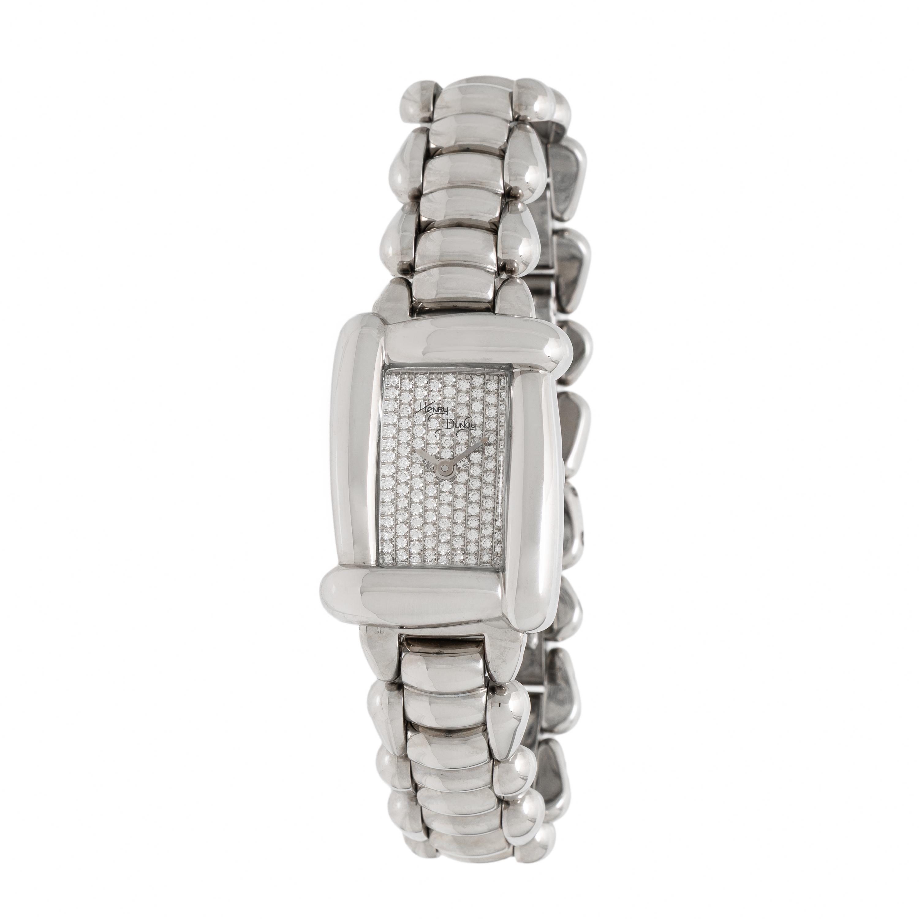 Henry Dunay, White Gold and Diamond Watch