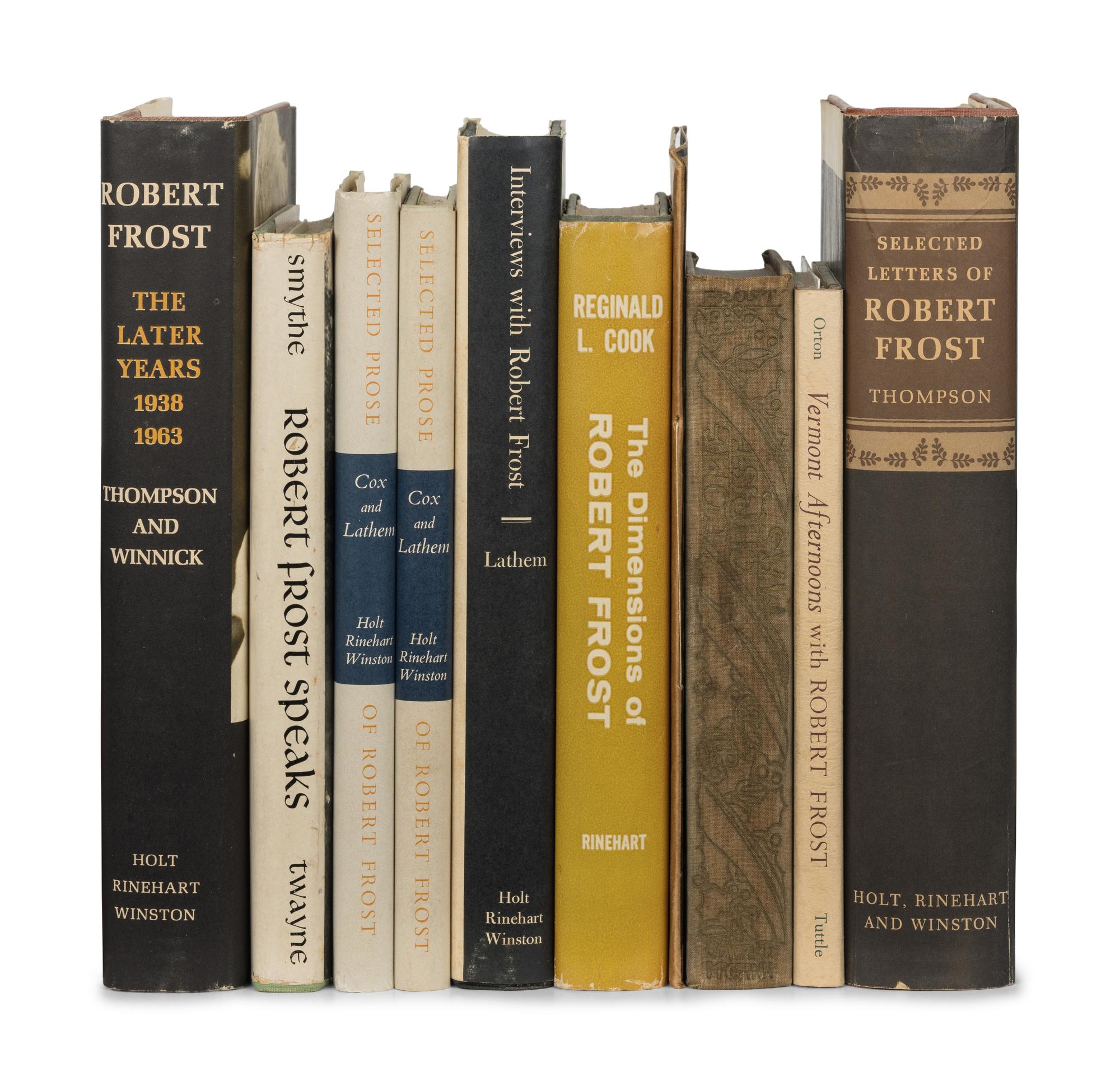 FROST, Robert (1874-1963). A group of 44 association copies, including: