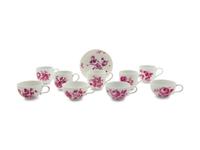 A German Puce-Painted Porcelain Tea Service
