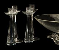 A Group of Glass Table Articles — 20th Century