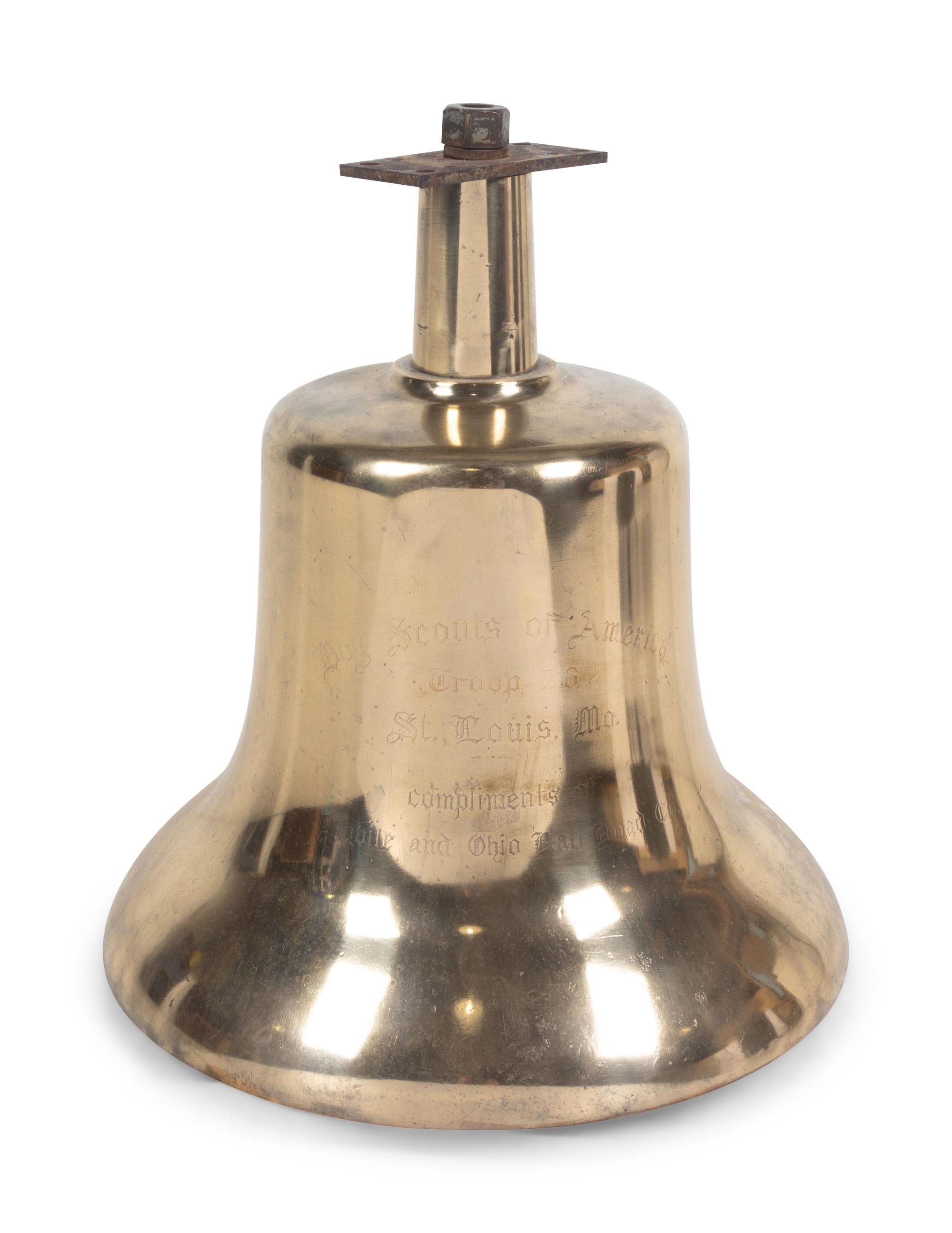 A Mobile and Ohio Railroad Bronze Locomotive Engine Bell