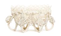 A Belleek Rathmore Basket, Width overall 9 1/2 inches.