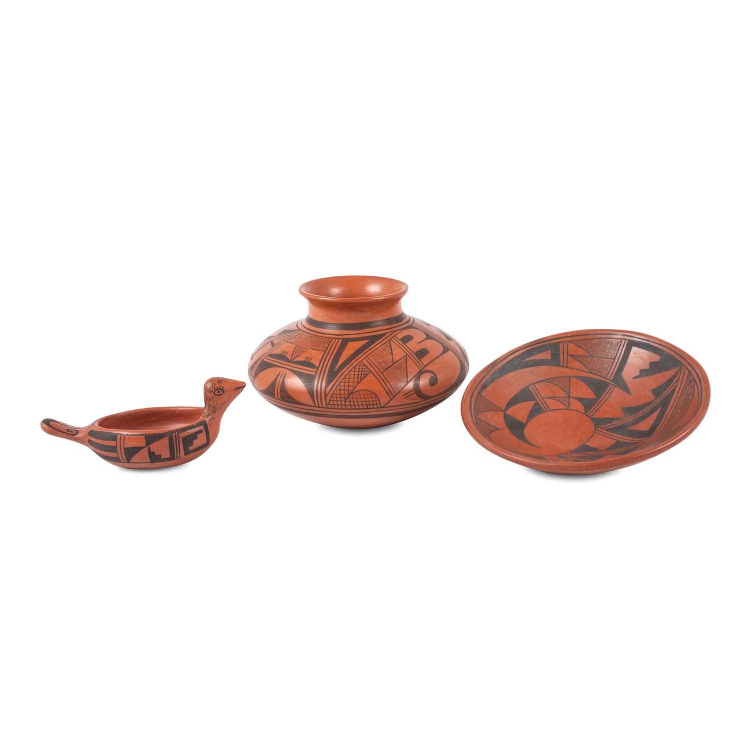 Group of Hopi Pottery Jars