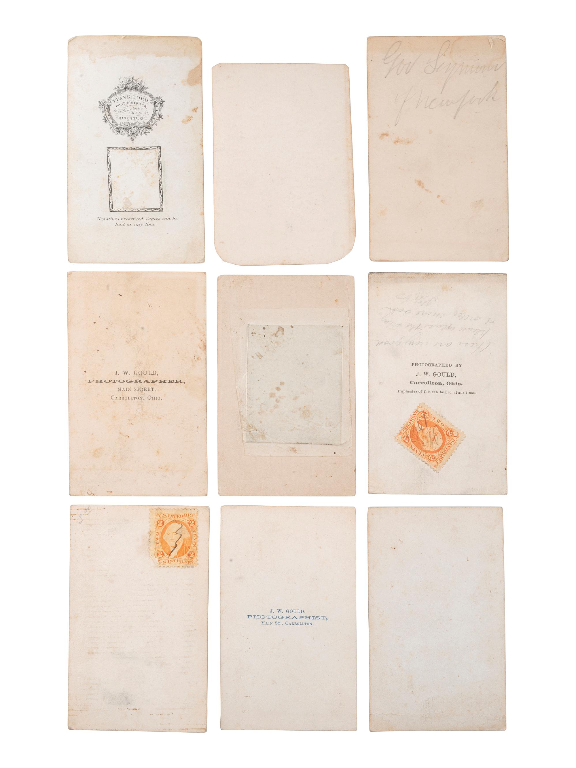 [CIVIL WAR]. Approx. 50 CDVs of Civil War generals and political figures.