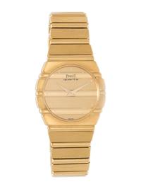 PIAGET, 18K YELLOW GOLD 'POLO' WRISTWATCH