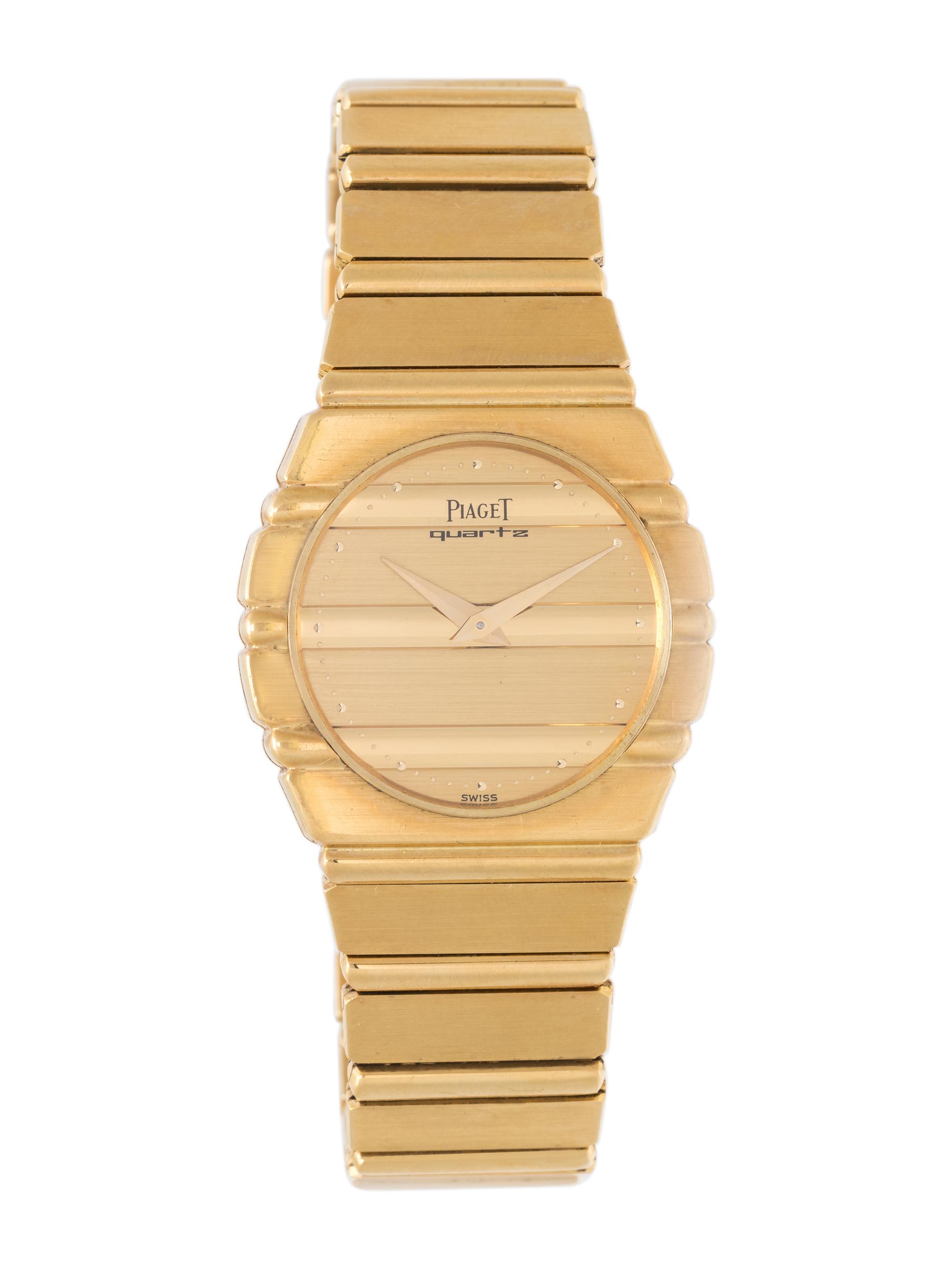 PIAGET, 18K YELLOW GOLD 'POLO' WRISTWATCH