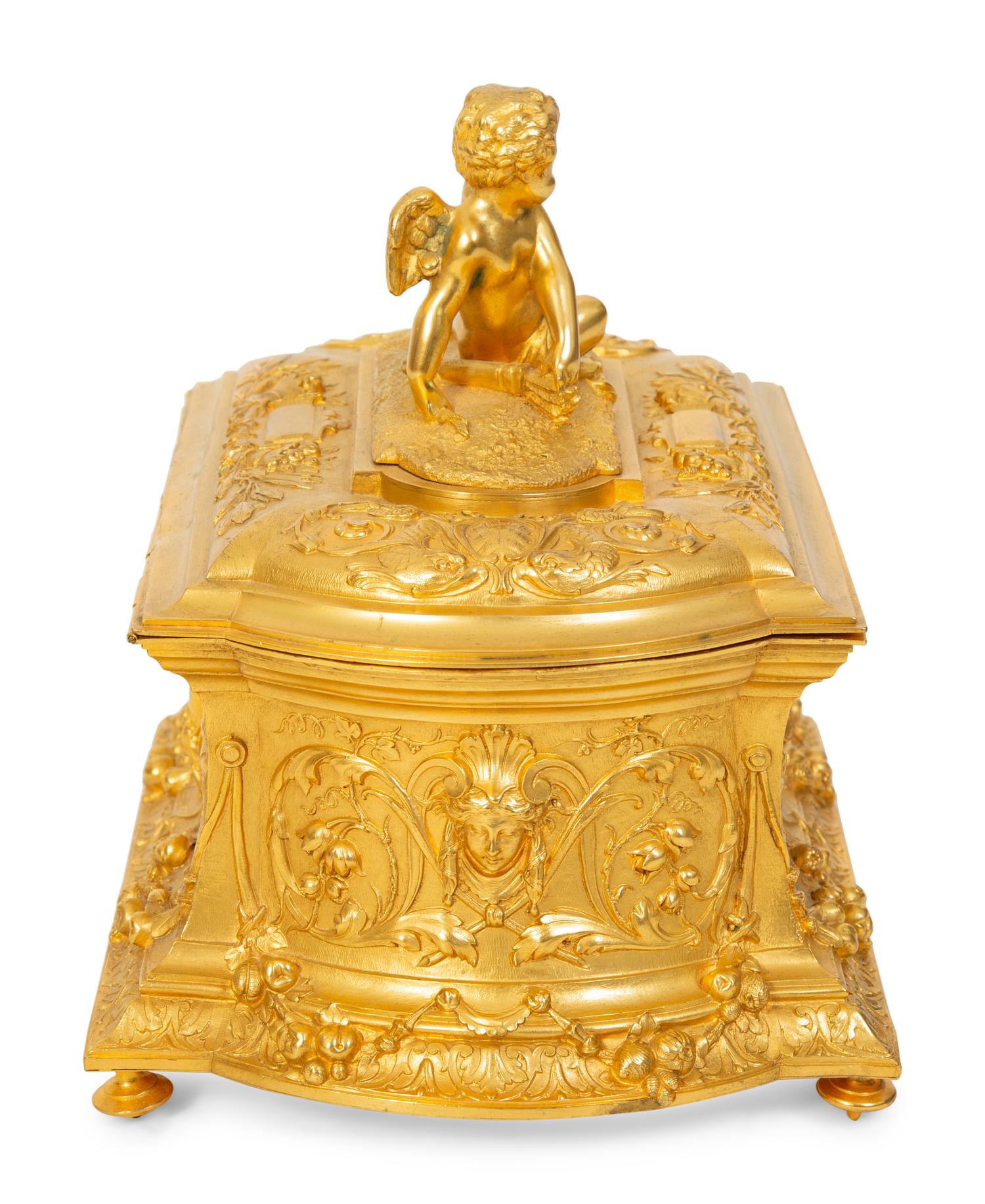A Louis XV Style Gilt Bronze Casket — 20TH CENTURY