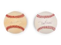 A Group of Stan Musial Signed Autograph Baseballs