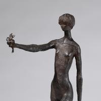 Girl Proffering a Flower