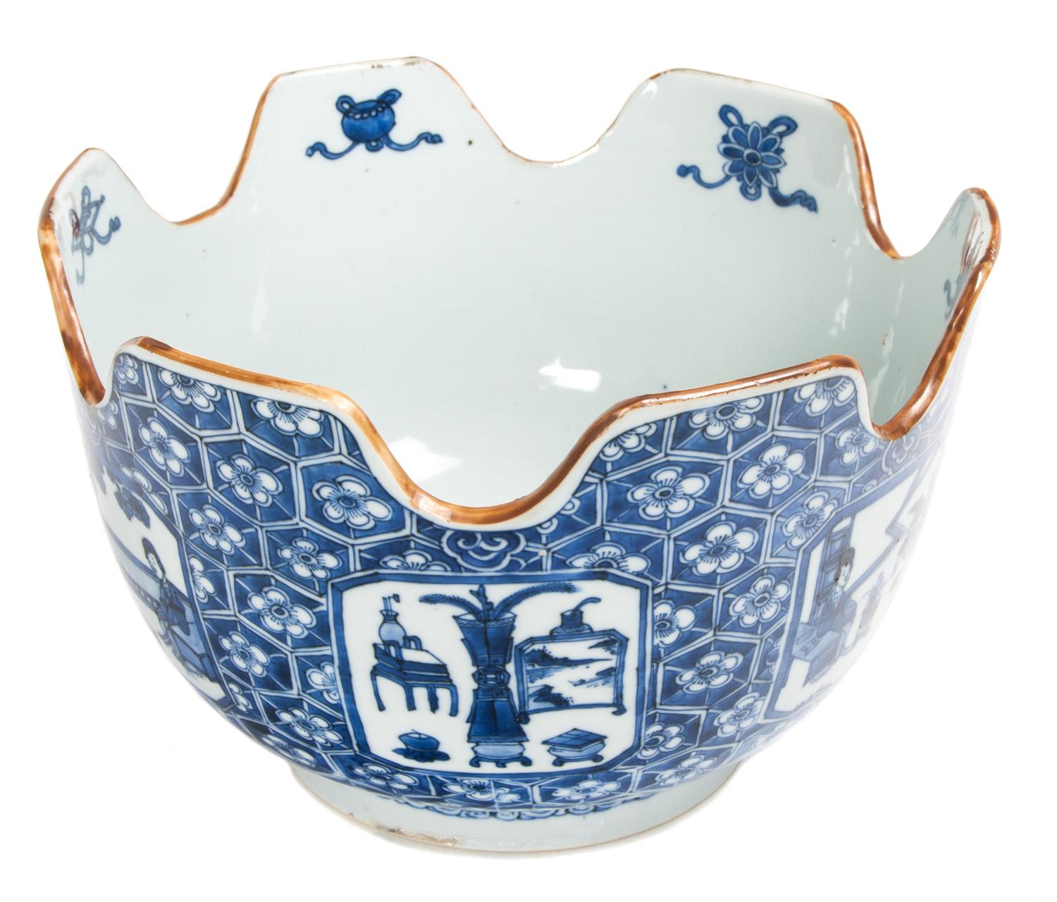 A Chinese Blue and White Bowl Diameter 9 1/2 inches. — 20TH CENTURY