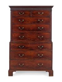 A George III Mahogany Chest on Chest