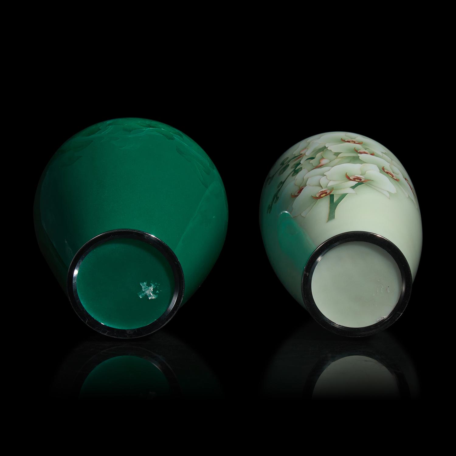 Two Japanese Cloisonné Vases, 20th Century