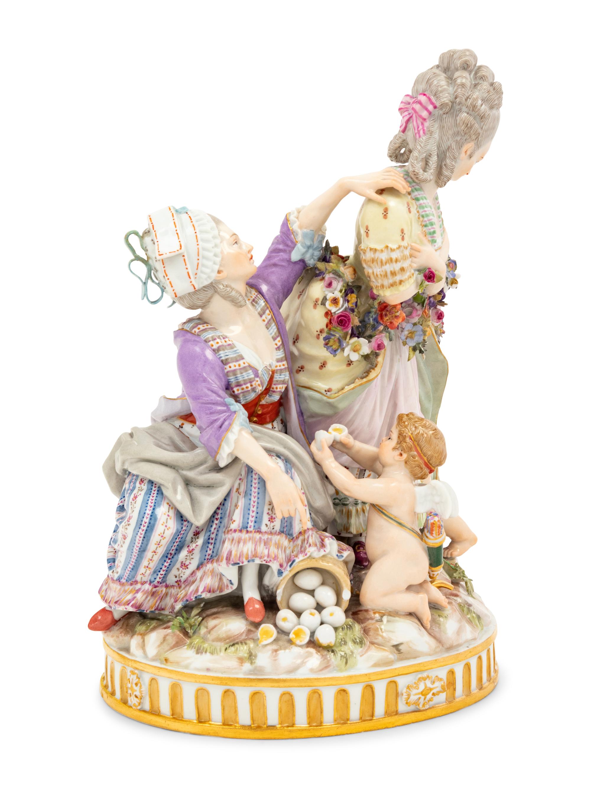 A Meissen Porcelain Figural Group