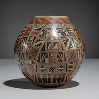 Polychrome Pottery Jar, Shard Design
