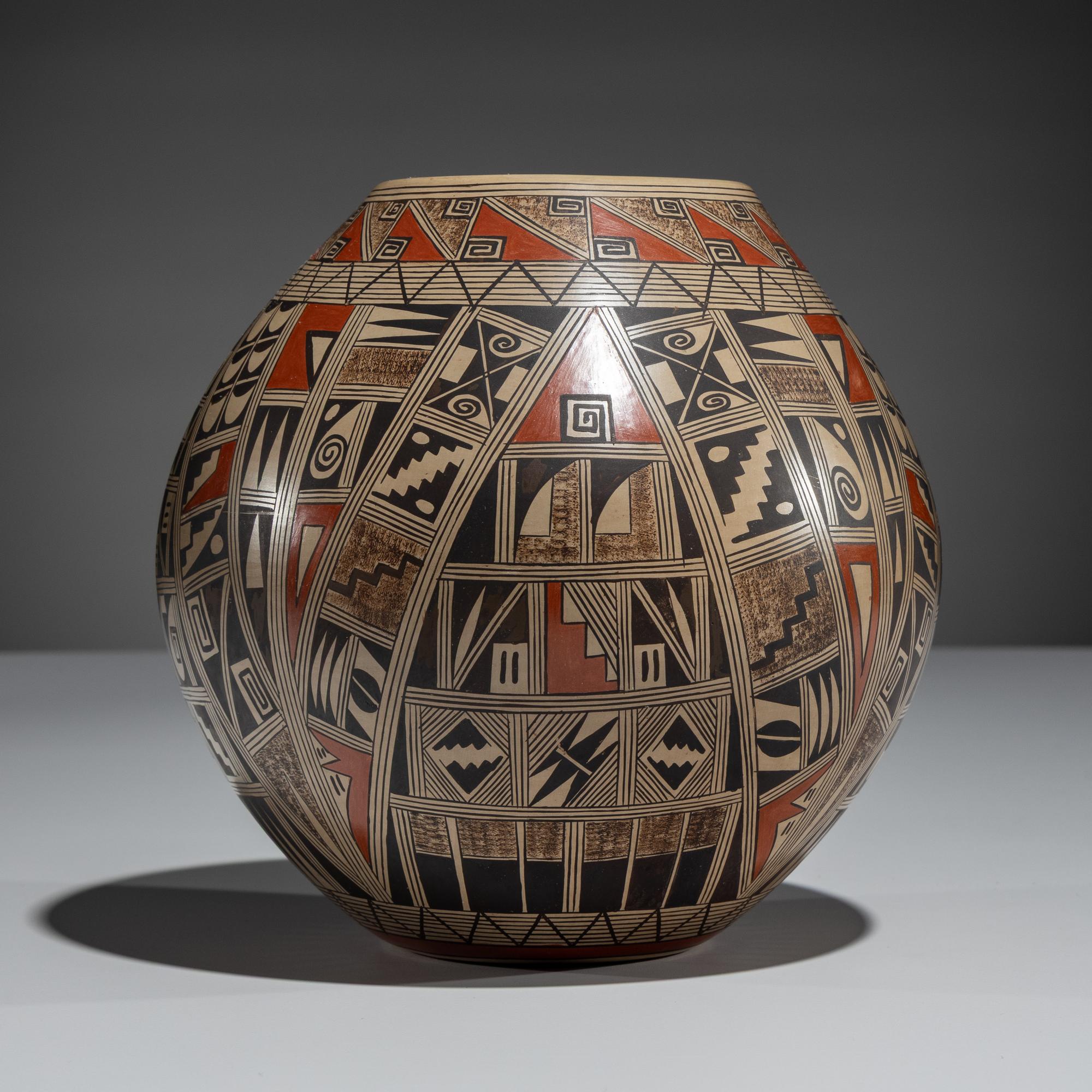 Polychrome Pottery Jar, Shard Design