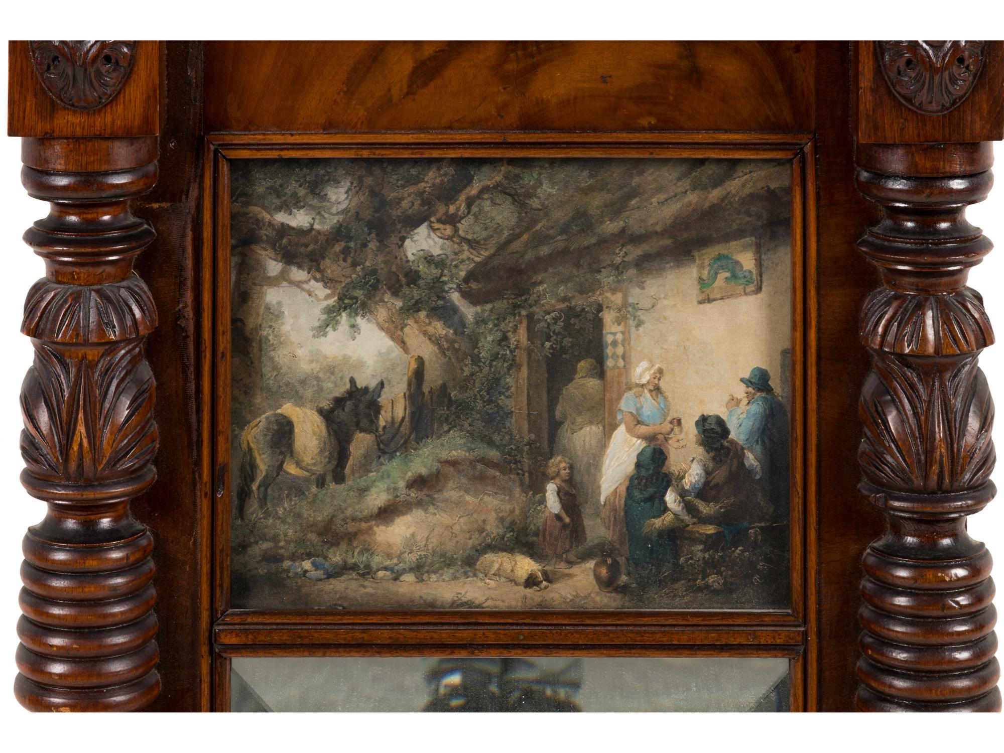 An American Classical Mahogany Mirror