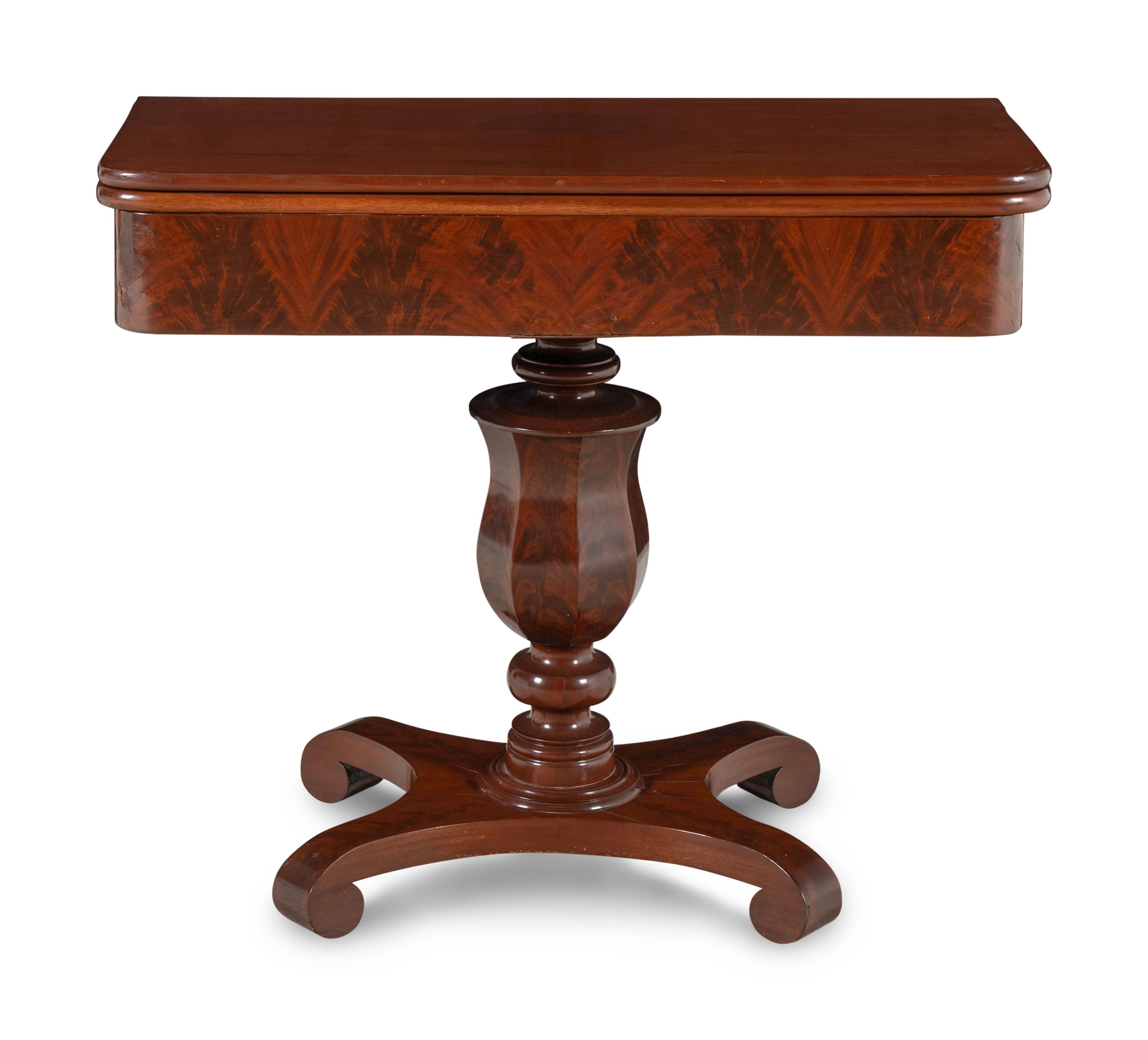 A William IV Mahogany Flip-Top Game Table