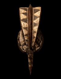 Two Mossi Wood Bird Helmet Masks