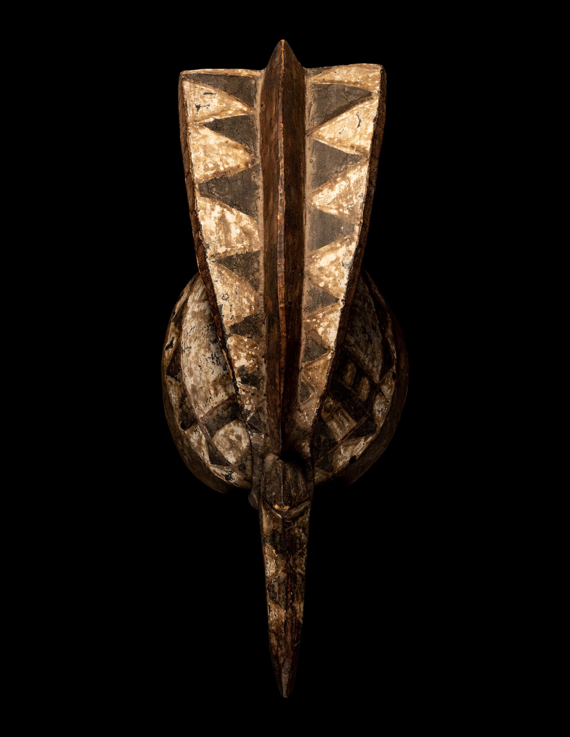 Two Mossi Wood Bird Helmet Masks