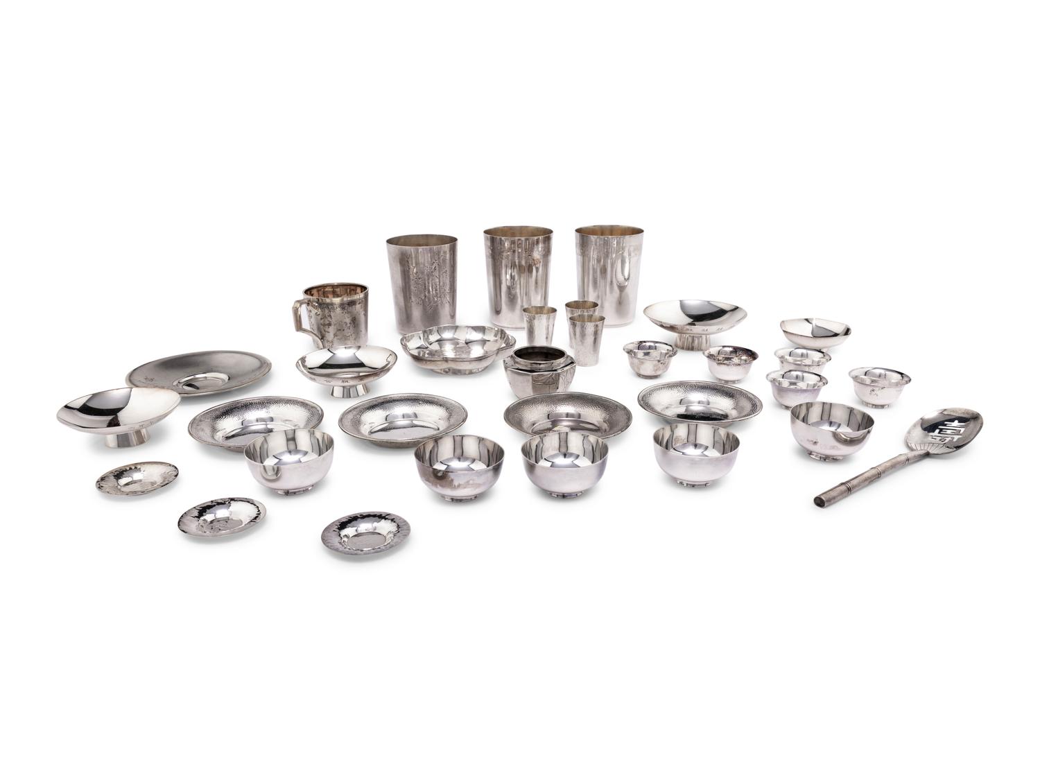 32 Japanese Silver Wares