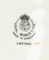 A Royal Worcester Lavinia-Cream Porcelain Service