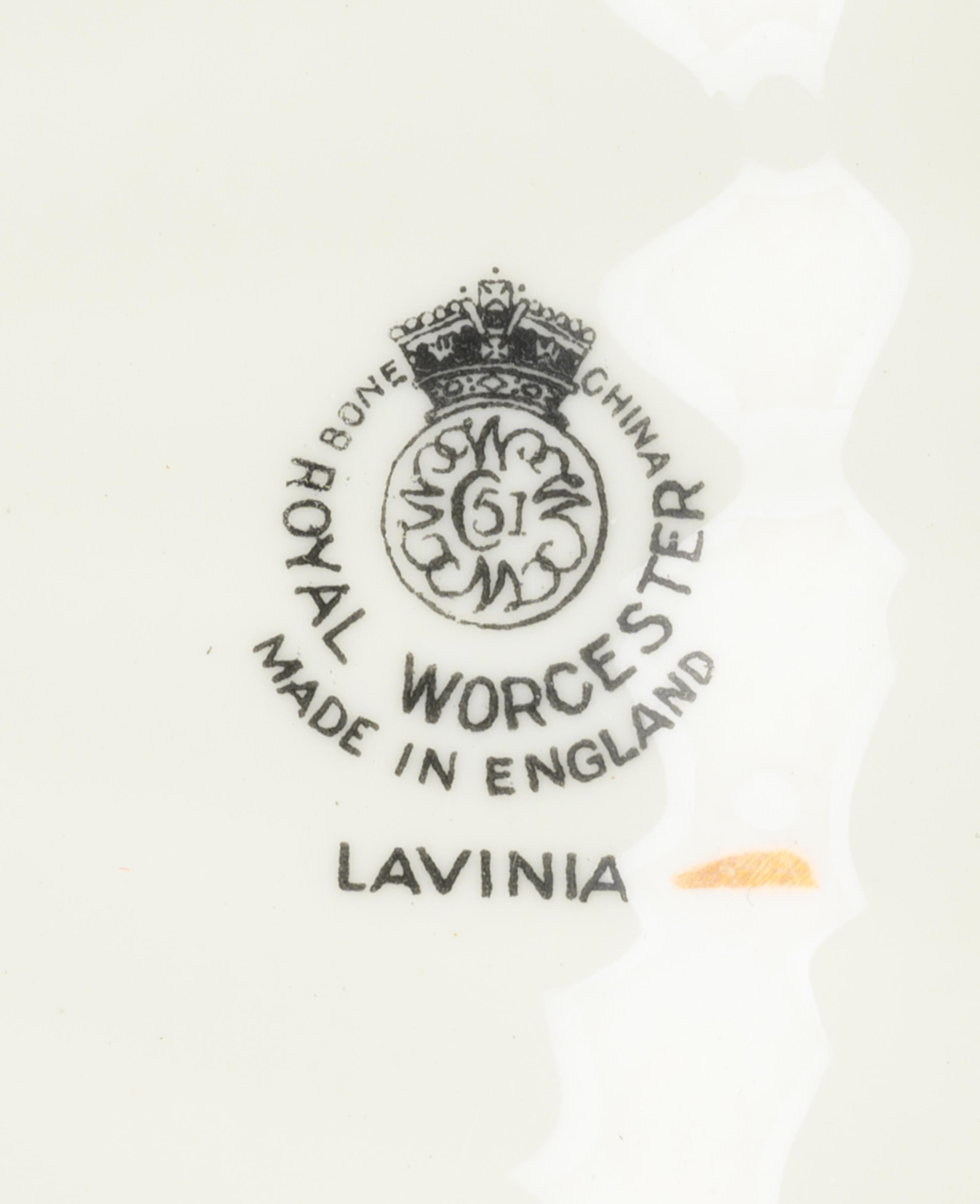 A Royal Worcester Lavinia-Cream Porcelain Service