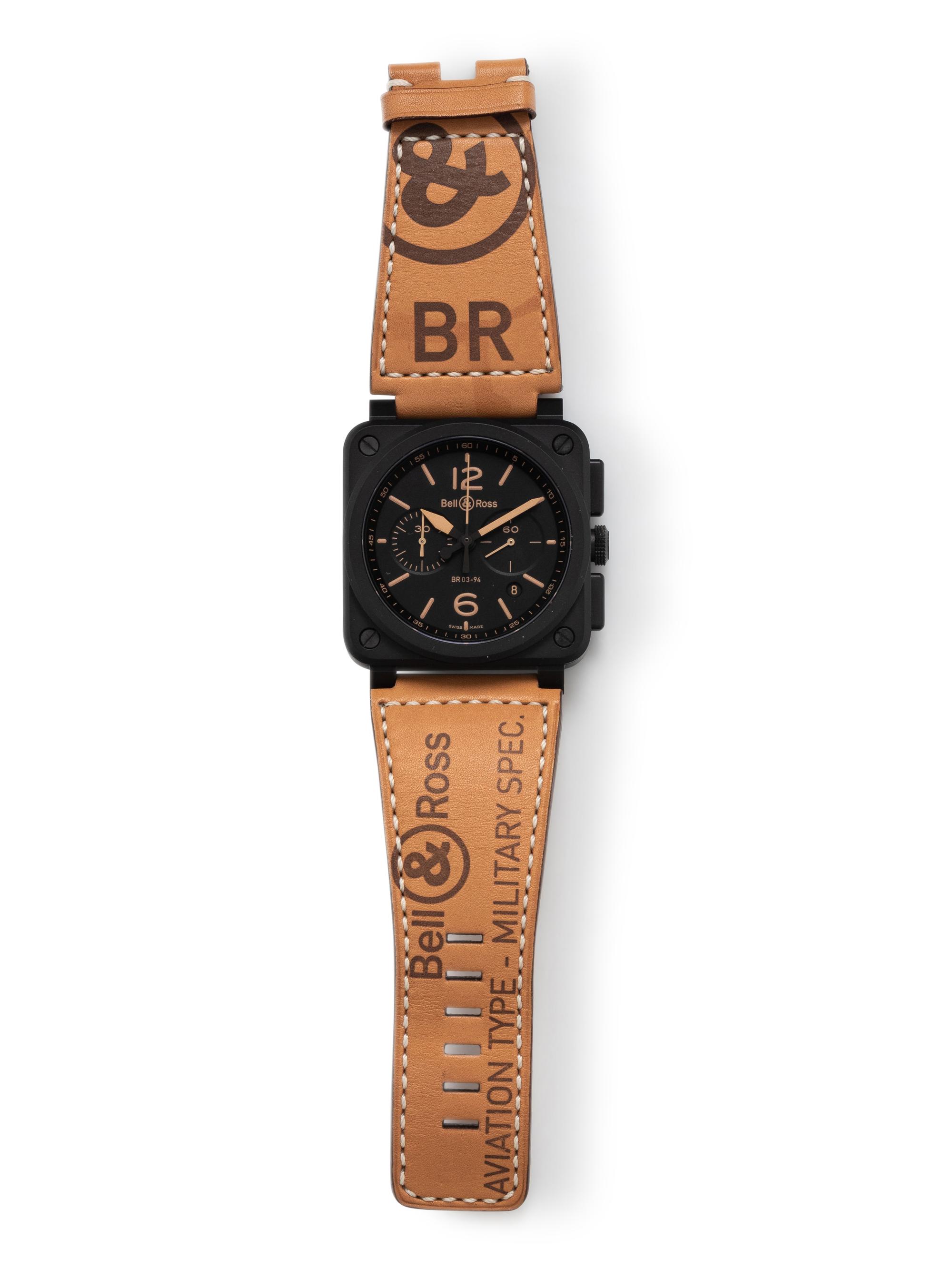 BELL & ROSS, CERAMIC 'BR03-94 HERITAGE' CHRONOGRAPH WATCH