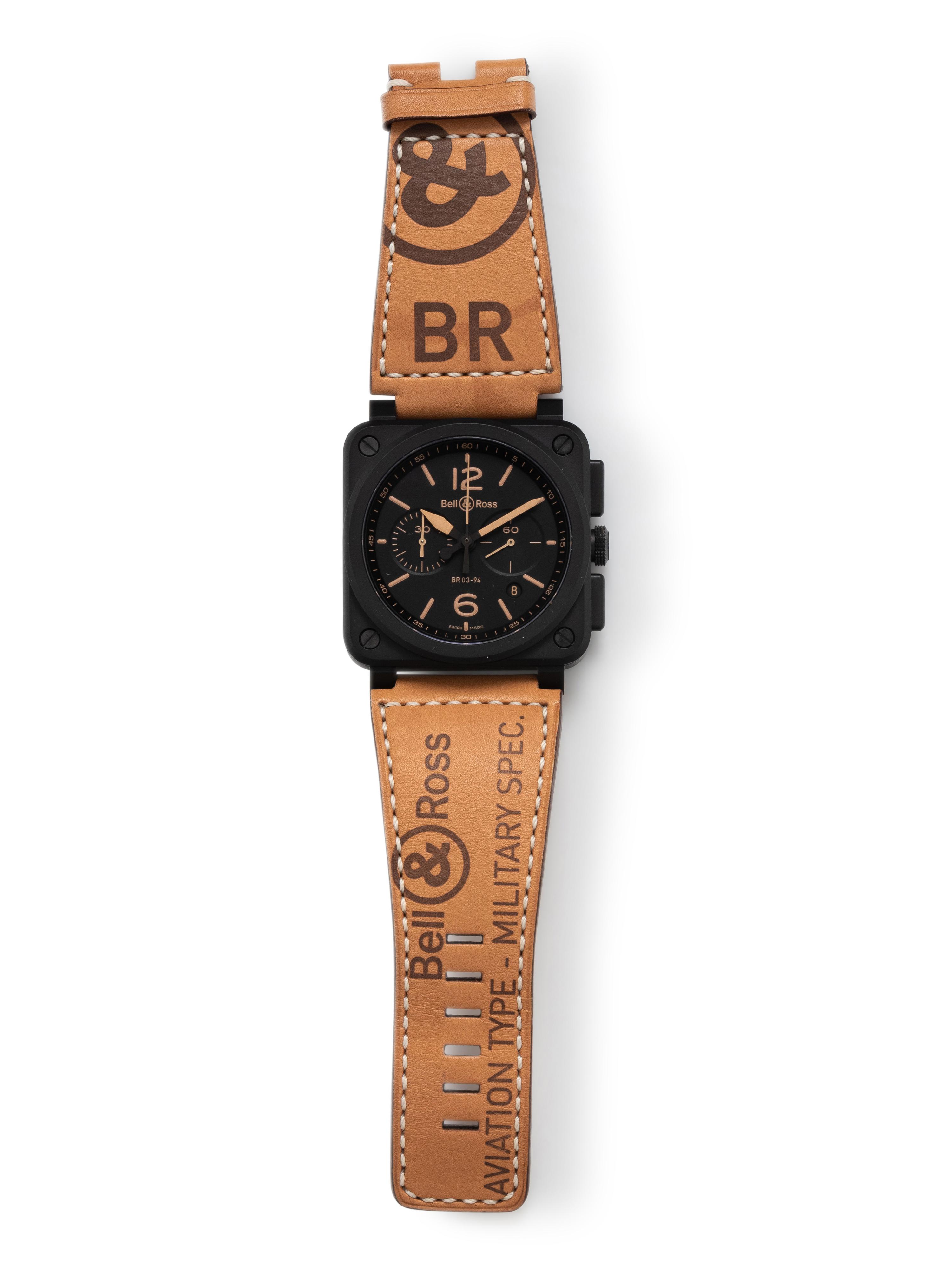 BELL & ROSS, CERAMIC 'BR03-94 HERITAGE' CHRONOGRAPH WATCH
