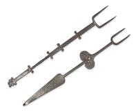 Two Wrought Iron Forks, French or Flemish, 18th Century
