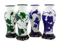 A Group of Six Chinese Peking Glass Wares