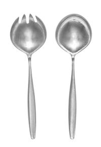Two Danish Silver Serving Articles, Georg Jensen Silversmithy, Copenhagen, Mid-20th Century, Cypress pattern, comprising a serving spoo