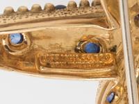 TIFFANY & CO., SCHLUMBERGER, YELLOW GOLD, RUBY AND SAPPHIRE STARFISH BROOCH