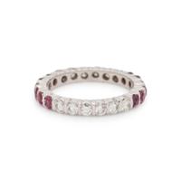 DIAMOND AND RUBY ETERNITY BAND