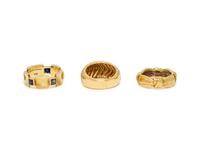 TIFFANY & CO., COLLECTION OF YELLOW GOLD RINGS