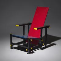 Red Blue chair, 1918 / c. 1990 for Cassina, Italy
