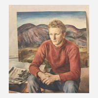Henriette Wyeth (American, 1907–1997) Portrait of Peter Hurd