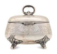A Silver Tea Caddy