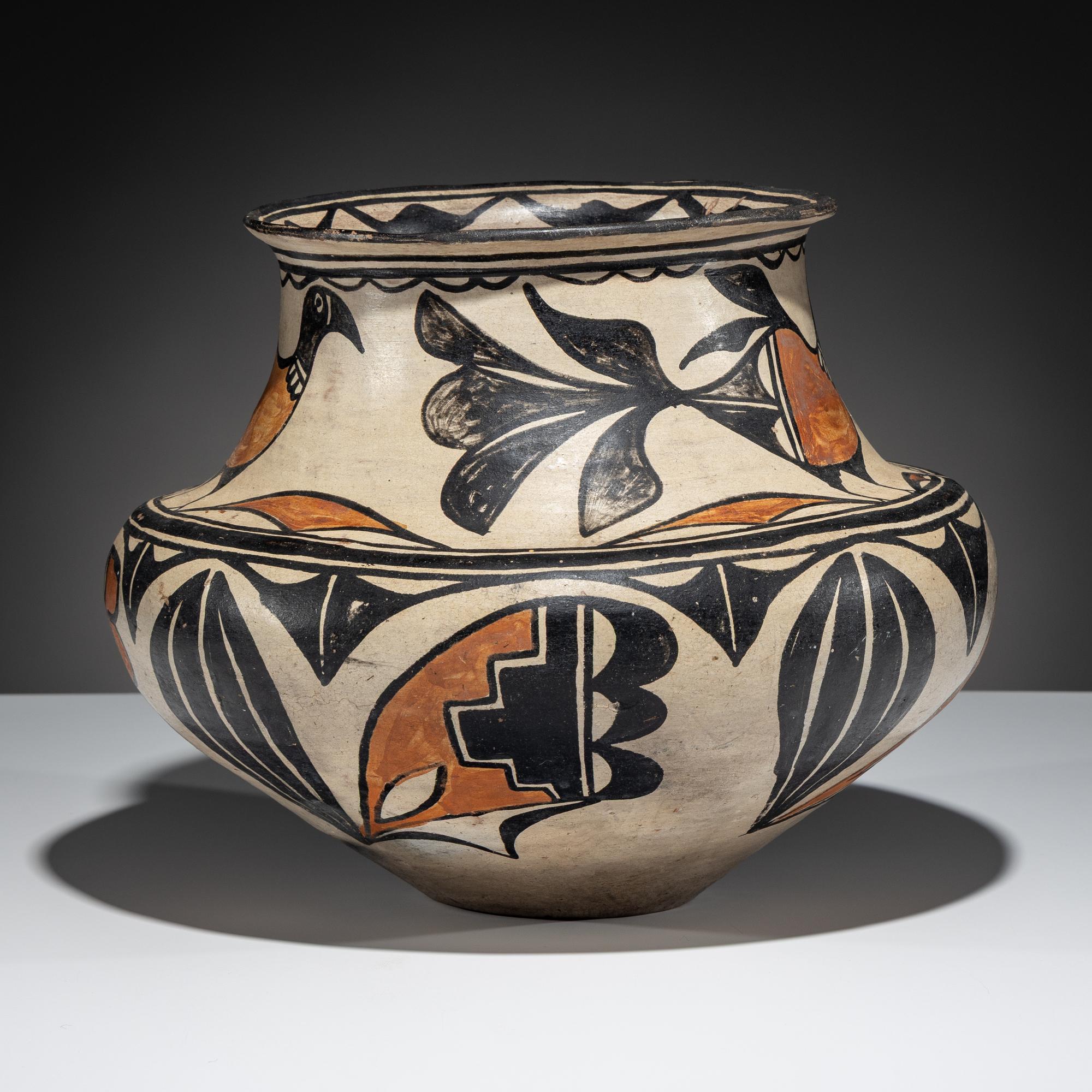 Polychrome Pottery Olla