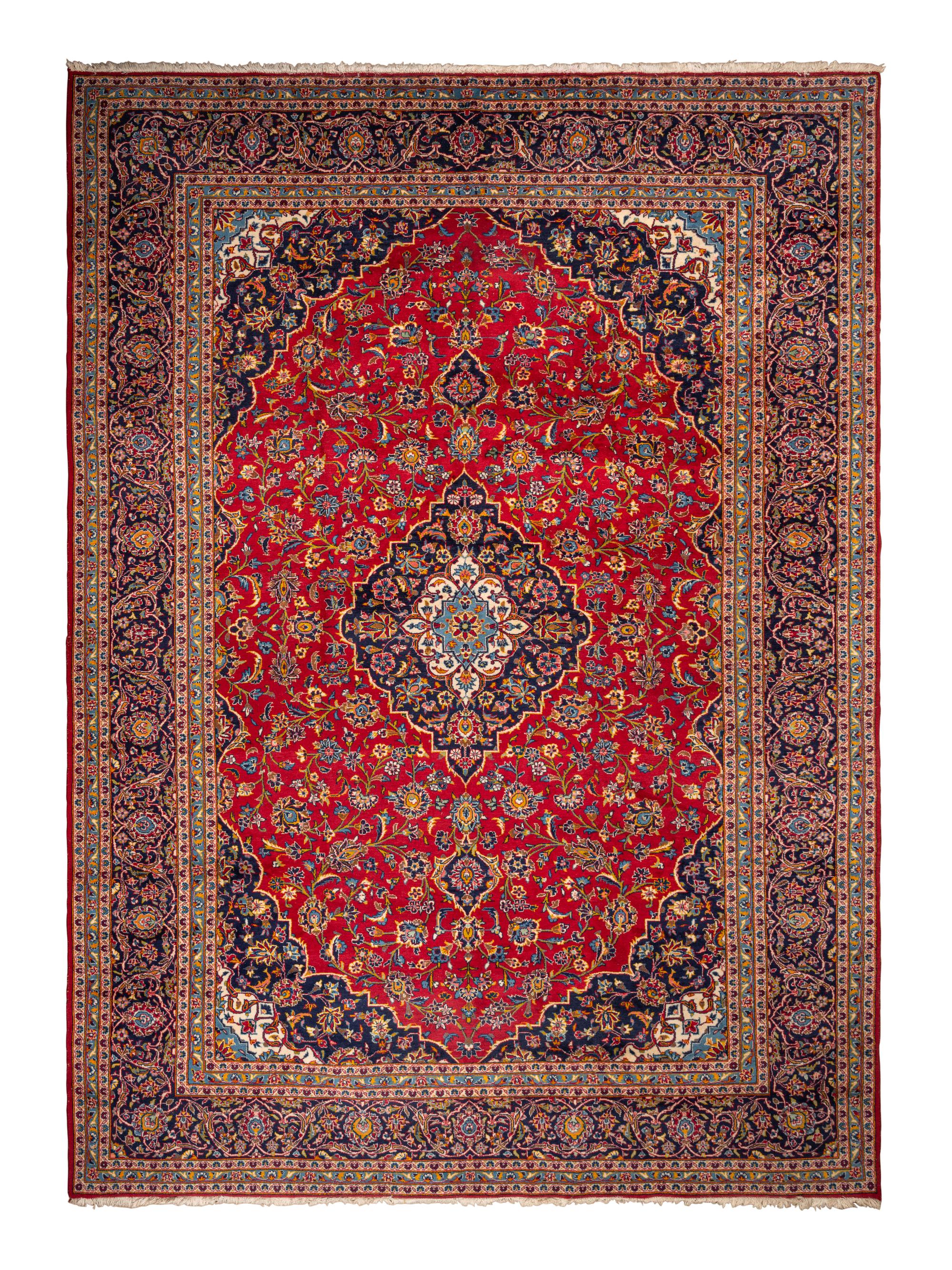 A Kashan Wool Rug